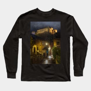 Edinburgh Castle in the snow Long Sleeve T-Shirt